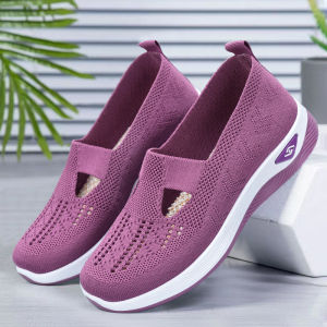 2025 Korean fashion casual shoes for women slip on shoes rubber flat breathable sneaker shoes for women walking shoes