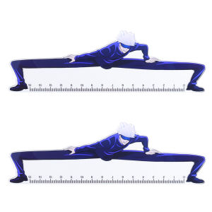 2PCS 15cm Transparent Acrylic Ruler Gojo Satoru Anime Peripheral Stationery Creative Jujutsu Kaizen Statue Student Ruler Essential Tool For Starting School Gift