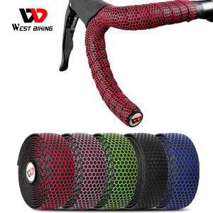 WEST BIKING Road Bike Handlebar Tape Anti-silp EVA Tape With Bar Plug Comfortable Shock Absorption Bike Accessories Bicycle Headlebar Tape