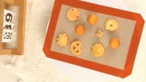 Kitchen Baking Mat Non-Stick Silicone Baking Mat Baking Circles Pattern Oven Pastry Liner