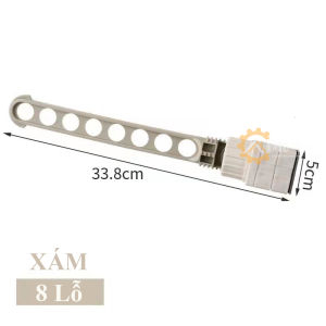 Thanh treo quần áo gắn cửa sổ 8 lỗ Móc treo đồ Thanh treo quần áo gắn cửa đa năng di động tiết kiệm không gian