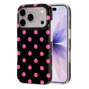 Shockproof Polka Dot Soft TPU Back Phone Case For iPhone 17 Pro Max 16 Plus 15 14 Anti-scratch Slim Cute Protection Cover Funda