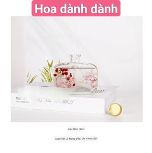 Tinh dầu thơm phòng hoa khô 100ml hương liệu thiên nhiên có que tự khuếch tán giúp khử mùi thơm phòng thư giãn