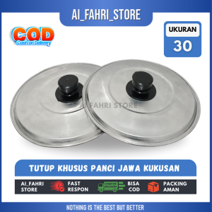 TERBARU...Tutup Khusus Panci Jawa Kukusan Merk Maspion atau Panci Muliya Kukusan UK.30 Bahan Aluminium Tebal 0.4 MM