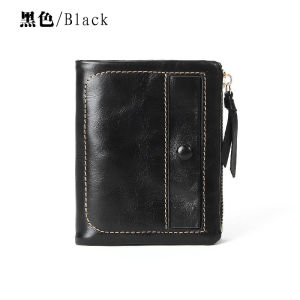 Smart King New Genuine Cow Leather Short Wallets For Women Retro Money Clip Multi-Card Position Card Holder Coin Purse