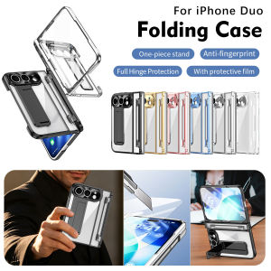 0930[Local Stock] Christmas Halloween Fold Case for Apple iPhone Duo Full Hinge Protection Built-in Front Film Kickstand Shockproof Cover h261009