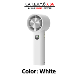 [KATEKYO X SG] Ice Portable Handheld Turbo Fan 100 Speeds Adjustable Jet Fan Air Conditioner Refrigeration Mini Fan LED