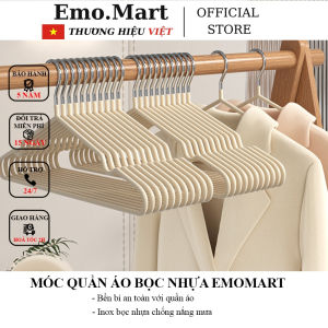 Móc Treo Quần Áo Inox Bọc Nhựa – Cứng Cáp Chống Gỉ Treo Êm Không Hằn