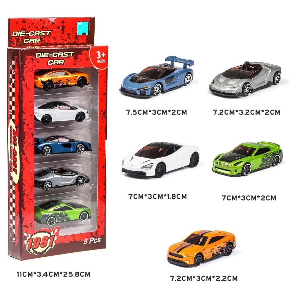 5Pcs Simulated Children Hot Wheels Toy Multi-Style Taxiing Alloy Mini Car  Model Kids Pocket Small Sports Car Toys for Kids | Lazada PH