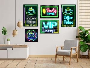 Hiasan Dinding Neon Flex menyala
