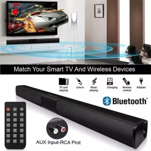 Home Theater Sound Bar with UHF Wireless Microphone for ktv karaokeSupport Bluetooth 5.0 USB Home Audio 3D with Sub woofer Surround Soundbar for PC TV Speaker