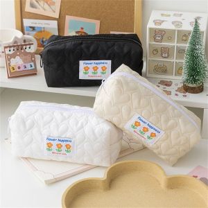 OZNCA52249 แฟชั่น กล่องดินสอ กระเป๋าปากกา น่ารัก กระเป๋าดินสอ กระเป๋าเครื่องเขียน กล่องดินสอลายดอกไม้