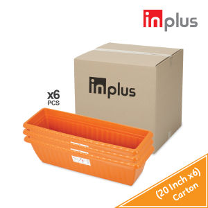 INPLUS CARTON DEAL 612Pcs/Pack 182022 Inch Plastic Rectangle Flower PotPasu Pokok BungaI-571-12I-572-6I-573-6