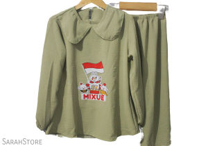 SETELAN ANAK PEREMPUAN USIA 1 - 7 TAHUN SETELAN ANAK CRINKLE AIRFLOW MINT