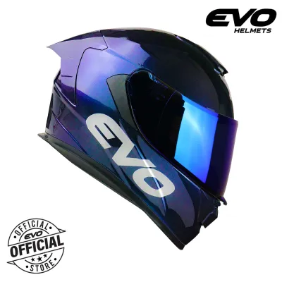 EVO GT-PRO Prizm Dual Visor Full Face Helmet with Free Clear Lens