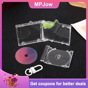 【MPJow】 Blank Album CD Case Keychain Pendant Mini CD Player Keyring Peripheral Commemorative Album Key Holder DIY Bag Hanging Decoration