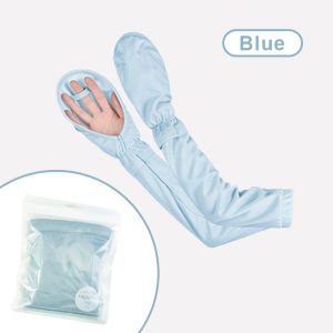 SEAMETAL 1 Pair Sun Protection Ice Silk Sleeve Gloves Summer Driving Anti-UV Loose Breathable Protective Sleeve