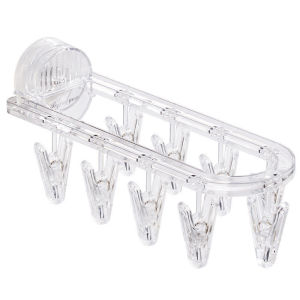 SuctionCupFoldableDryingRack | 吸盘式折叠袜子内衣晾晒架 | RotatingSuctionClothesDryer