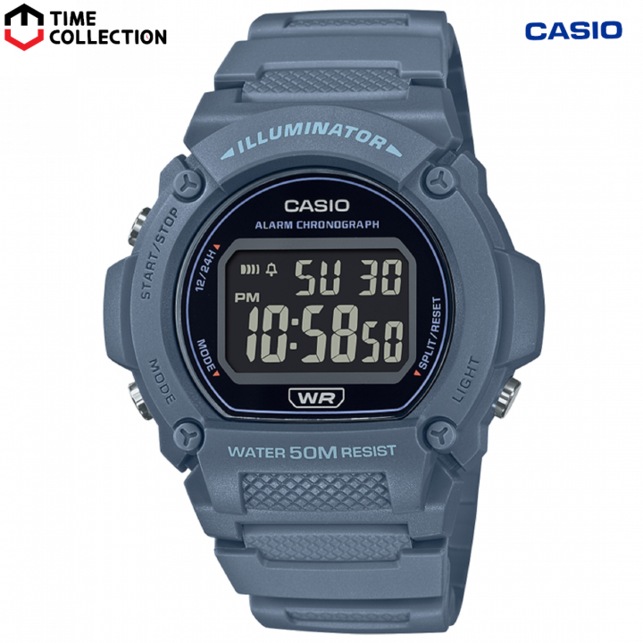 Casio W 219HC 2B Digital Rubber Strap Watch Lazada PH