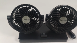 Efficient Auto Cooling Fan 12V USB Supply Low Energy Consumption for Car Vertical and Horizontal Adjustment