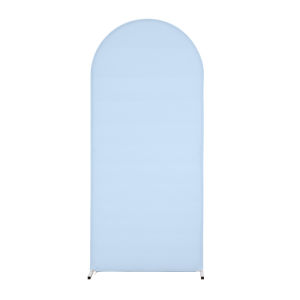 Wedding Arch Backdrop Cover 6/6.6/7.2ft Fabric Solid Color Arch Stand Cover Party Banquet Decoration Supplies