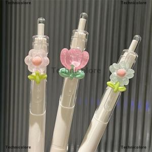 [COD] Technicolore Creative Kawaii Cute Gel Pens Fashion Quick-Drying Sign Pen Office Accessories School Supplies Aesthetic Pens Ballpoint Pen
