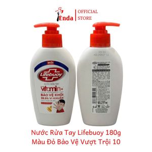 Nước rửa tay Lifebuoy ion bạc xanh đỏ EN026 bảo vệ dưỡng ẩm da khỏi vi khuẩn gây bệnh 450g