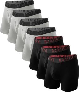 BAMBOO COOL Ultra Soft Mens Underwear Boxer Briefs Multi-pack