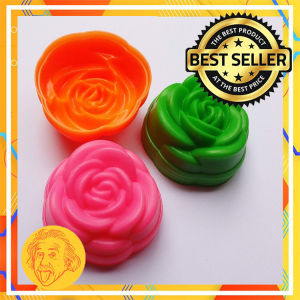 12pcs Cetakan Kue Mawar 5.3cm Serbaguna Cetakan Pudding Agar Jellly Coklat Kue bentuk Bunga Mawar