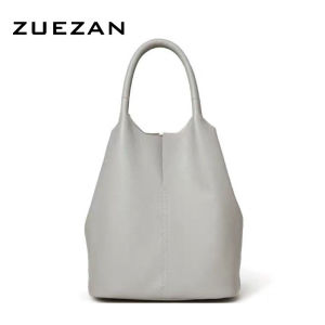 Large Soft Shopper Set Bag Female 100% Real Leather Tote Bag Women Genuine Leather Shoulder Bag Commute A7402026