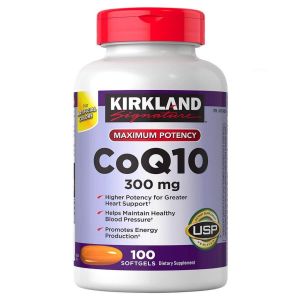 Coq10 300mg kirkland signature supports cardiovascular health  of 100 Healthy care OZ Slim  tablets