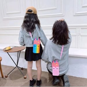 TAS POP IT 🌈 TAS JELLY  KARAKTER LUCU VIRAL BAHAN RUBBER FULL ANTI AIR  POUCH SELEMPANG ANAK TAS FASHION ANAK