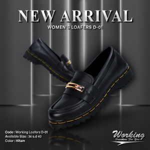 Sepatu Pantofel Wanita Working LOAFERS D-01 Sepatu Formal fashion kekinian