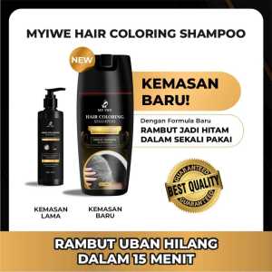 Myiwe Shampoo Warna Hitam Permanen Anti-Rambut Rontok - Kemasan Baru