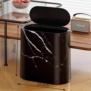 12L covered large capacity kitchen living room pop-up plastic trash can bathroom narrow slit trash can spacious