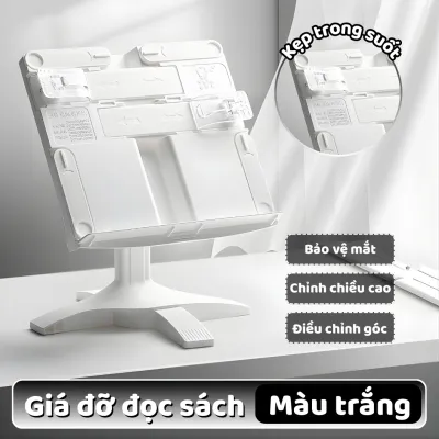 Kệ sách giá sách đọc kệ sách đa chức năng có thể điều chỉnh chiều cao và góc độ không cần lắp đặt.