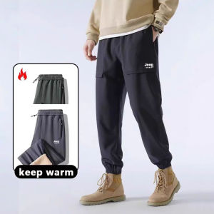 JEEP SPIRIT 2025 Waterproof Winter Pants Thick Velvet Pants Men&Women Windproof Plush and Thick Warm Pants（S-5XL）