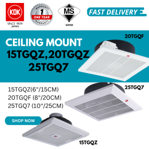 KDK CEILING MOUNTED VENTILATING FAN (15cm/6") 15TGQZ/25TGQ7/20TGQF