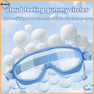 Follow Get More【Metonna】 2025 Large Frame Swimming Goggles For Kids High Quality Antifog Swim Glasses Waterproof HD Swim Eyewear Swim Equipment