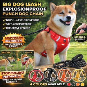 No Pull Dog Harness Reflective Pets Harness Adjustable Soft Padded Dog Vest  Breathable Mesh Soft Harness