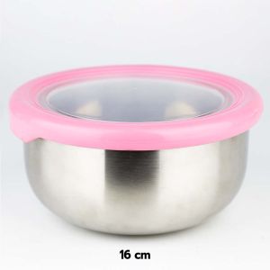 RRS โถ บรรจุอาหาร สแตนเลส กดเลือกขนาดที่ต้องการได้เลยค่ะ (ฝาฟ้า เขียว ชมพู) - เครื่องครัว กล่องบรรจุอาหาร กล่องใส่อาหาร โถใส่อาหาร