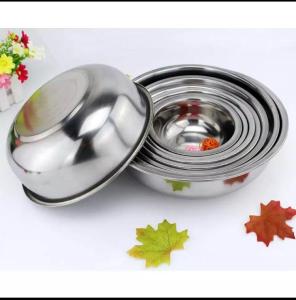 baskom stainless /1 set isi 6 ukuran 18-28 cm
