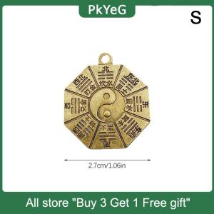 [COD] PkYeG KITCHEN Taoism Bagua Diagrams Pendant Chinese Amulet Yin Yang Divination Charms DIY Making Waist Keychain Jewelry Accessory