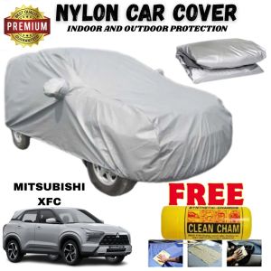 Waterproof Nylon Car Cover for Mitsubishi XFC Portable & Easy to Use Cover for Small SUV With Clean Cham