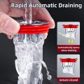 Tutup Saluran Drainase Pembuangan Air Anti Banjir Kecoa - Saringan Air Anti Mampet Penutup Lubang Saluran Air Kamar Mandi WC Wastafel Plug Silikon Seal Buka Tutup Otomatis. 