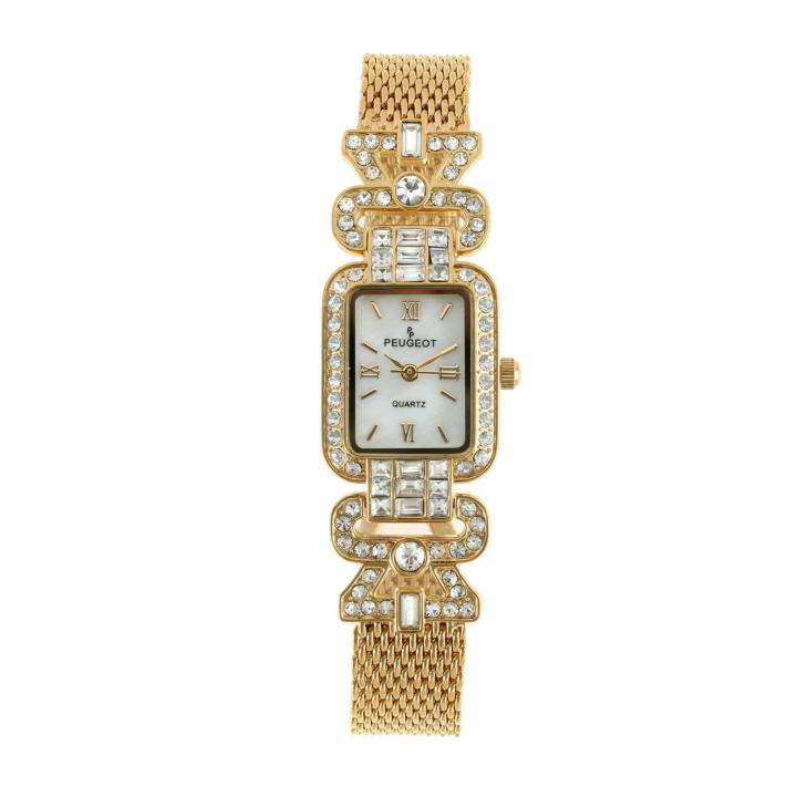 Peugeot Women's Mesh Bracelet Watch Gift Set with 7 Interchangeable Bezels : Peugeot Women\u0027s Seven Bezel Mesh Bracelet Gift Set