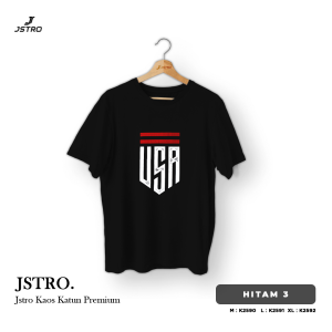 Jstro Kaos Pendek Motif | Black USA