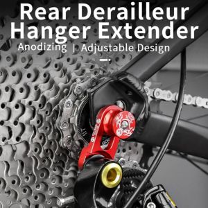 SERAPHYXO Universal Bike Rear Derailleur Hanger Extender Aluminum Alloy Adjustable MTB Road Bicycle Frame Hanger Bike Tail Hook Bicycle Parts Rear Derailleur Transmission Tail Hook Mountain Road