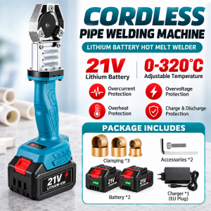 CHUANGCHAO 340° Cordless Hot Melt Machine 20/25/32mm Efficient Rechargeable PPR/PB/PE Pipe Welding Machine