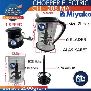Miyako CH 208 MA Blender Chopper 2 Liter CH-208